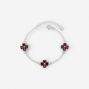 02-00-0743 Браслет "Klever rouge" (Ag 925)-1