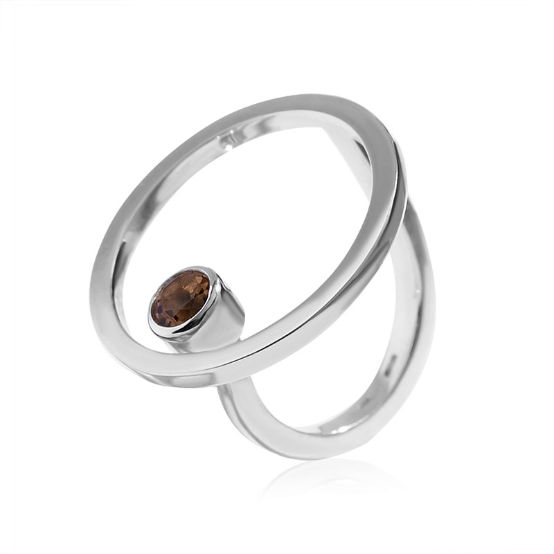 03-00-0296 Кольцо Сфера с цитрином (Ag 925)