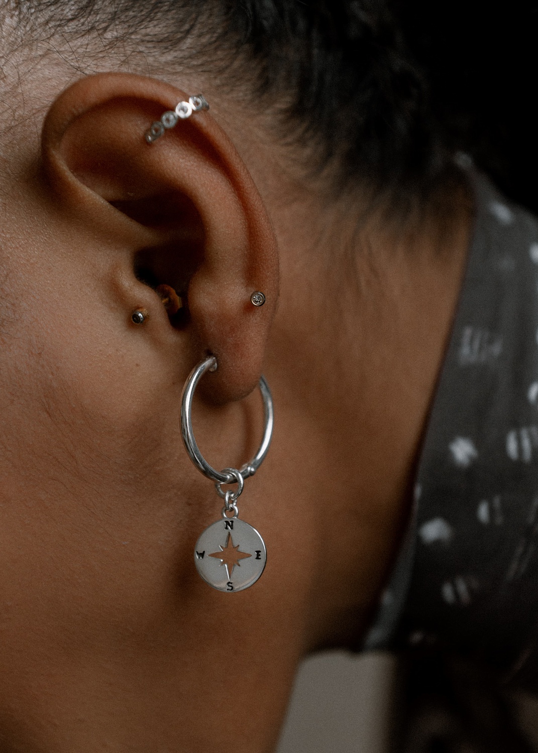 01-00-0360 Подвеска на серьгу Компас (Ag 925)-3