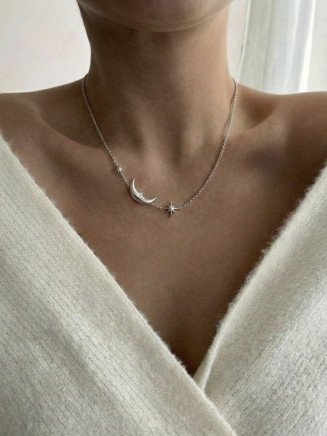 09-00-0024 Колье Moonshine (Ag 925)