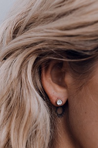 04-00-0075 Гвоздики с белым топазом (круглые) (Ag 925)-1