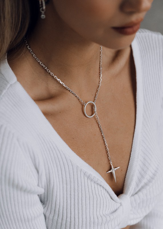 01-00-0365 Колье Меч мудрости (Ag 925)