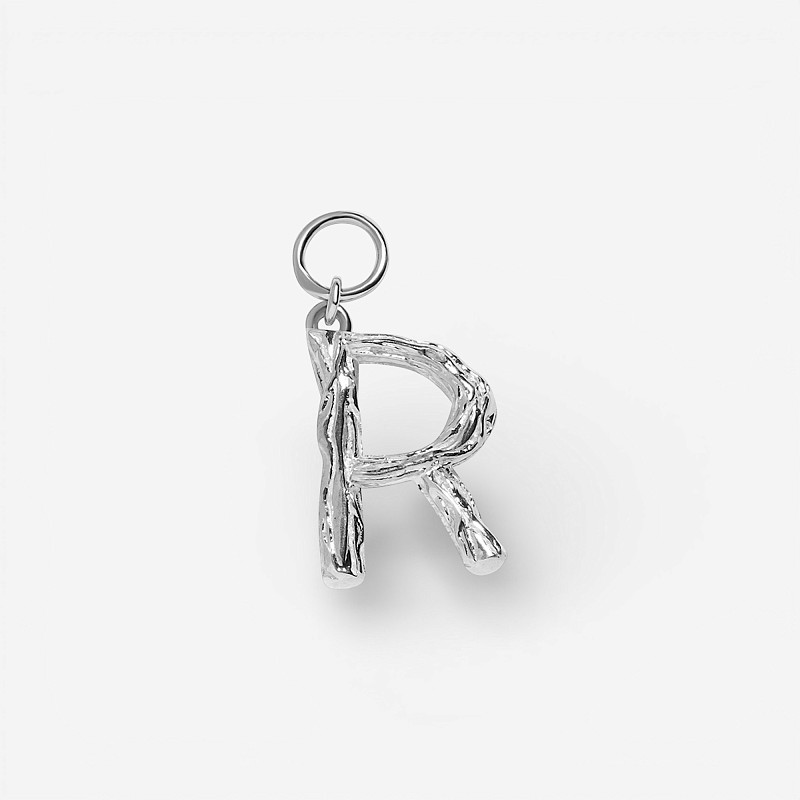 04-00-0381 Подвеска на серьгу "R" (Ag 925)