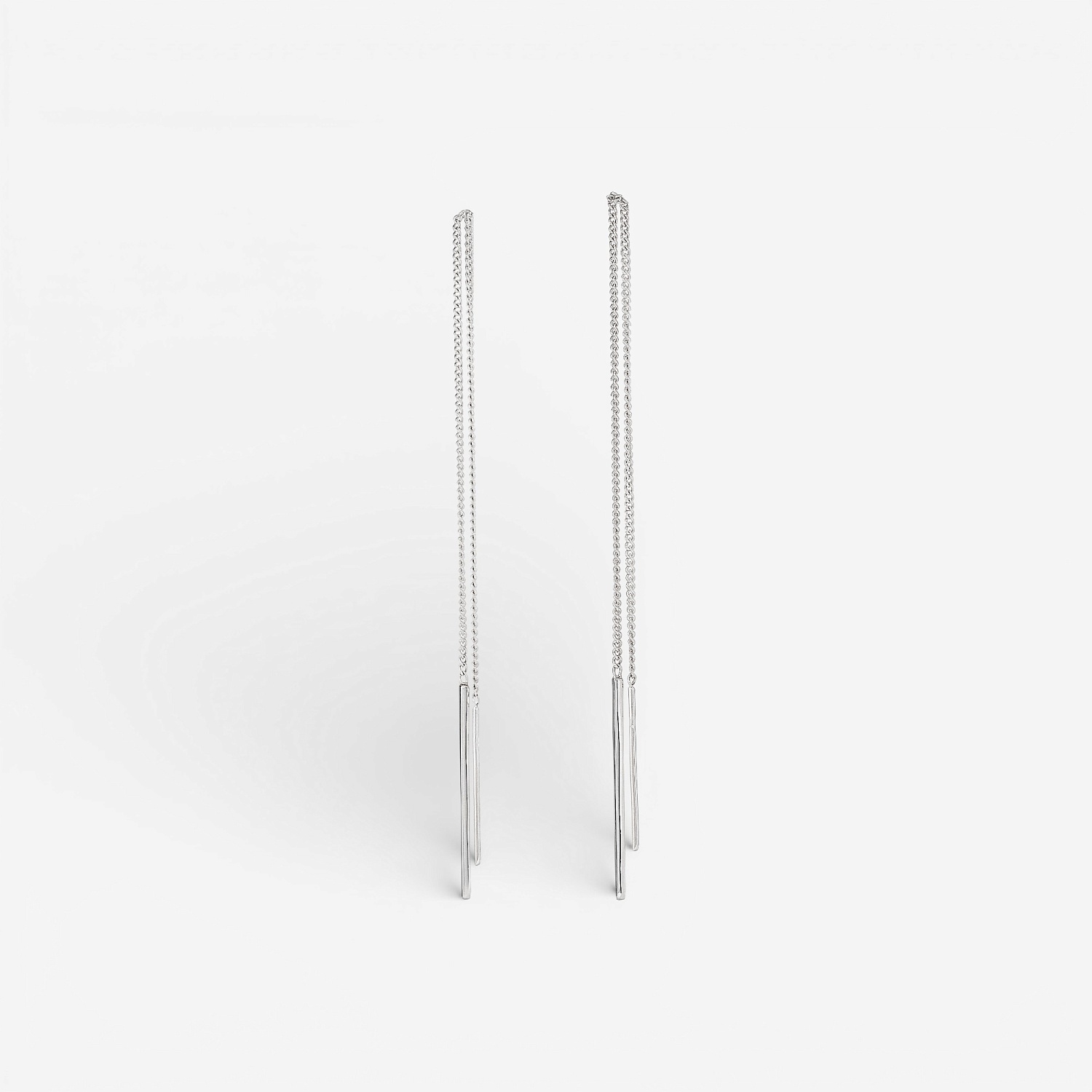 04-00-0238 Серьги подвески с квадратной пластиной (Ag 925)-1