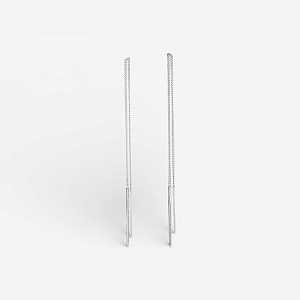 04-00-0238 Серьги подвески с квадратной пластиной (Ag 925)-1