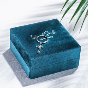 03-00-0522 Кольцо с цитрином в форме луны (мини) (Ag 925)-3