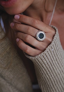 03-00-0120 Кольцо двустороннее со знаками зодиака  (Ag 925)-2