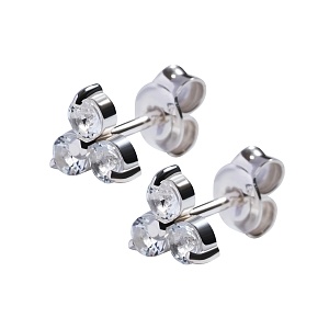 04-00-0786 Пусеты "Знамя Мира" (Ag 925)-1