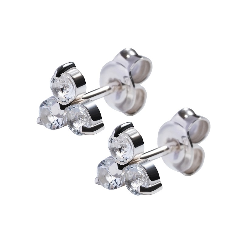 04-00-0786 Пусеты "Знамя Мира" (Ag 925)