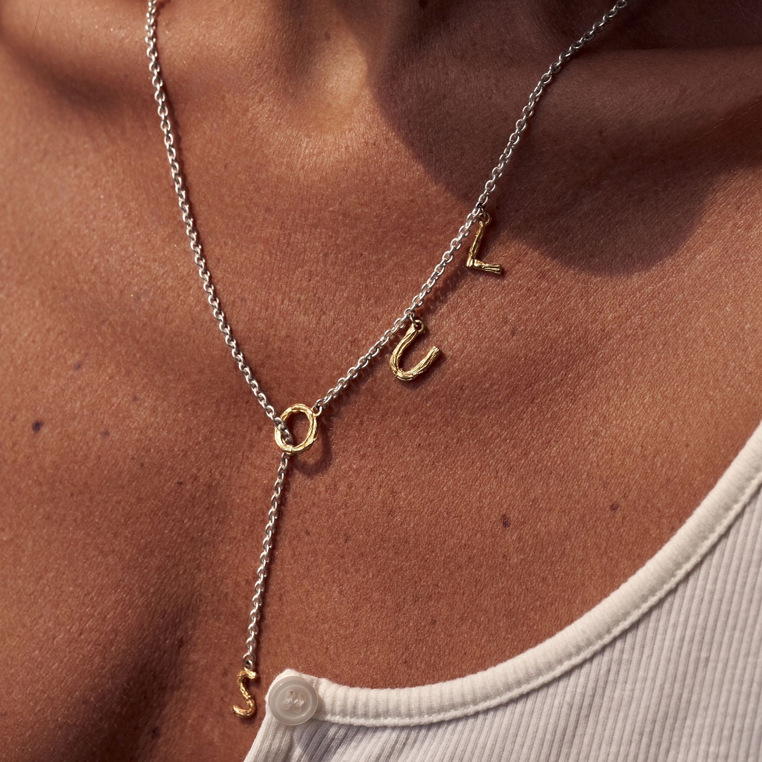 01-00-0533 Галстук Soul с позолотой (Ag 925)-2