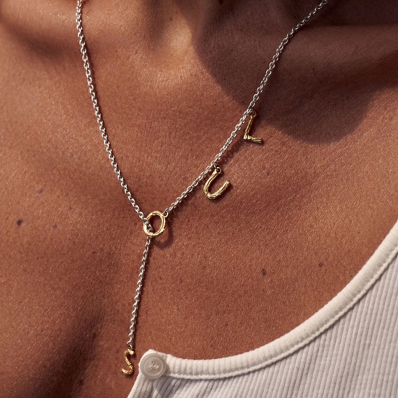 01-00-0533 Галстук Soul с позолотой (Ag 925)