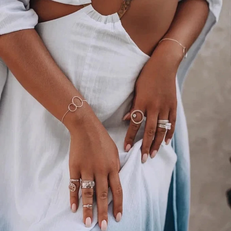 02-00-0015 Браслет двойная бесконечность (Ag 925)