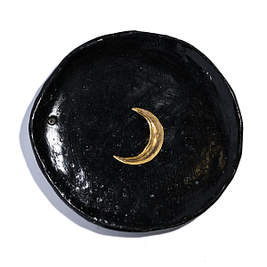 57-00-0011 Подставка для благовоний Луна (чёрная)-1