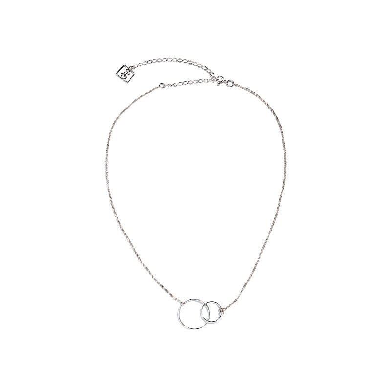 01-00-0139 Колье двойная бесконечность (Ag 925)