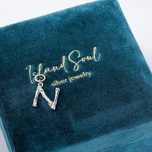 04-00-0378 Подвеска на серьгу "N" (Ag 925)-4