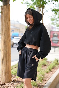 42-10-0023 Кроп-худи FREEDOM Черный-1