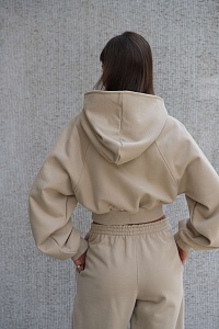 42-10-0022 Кроп-худи FREEDOM Пыльно-бежевый-2
