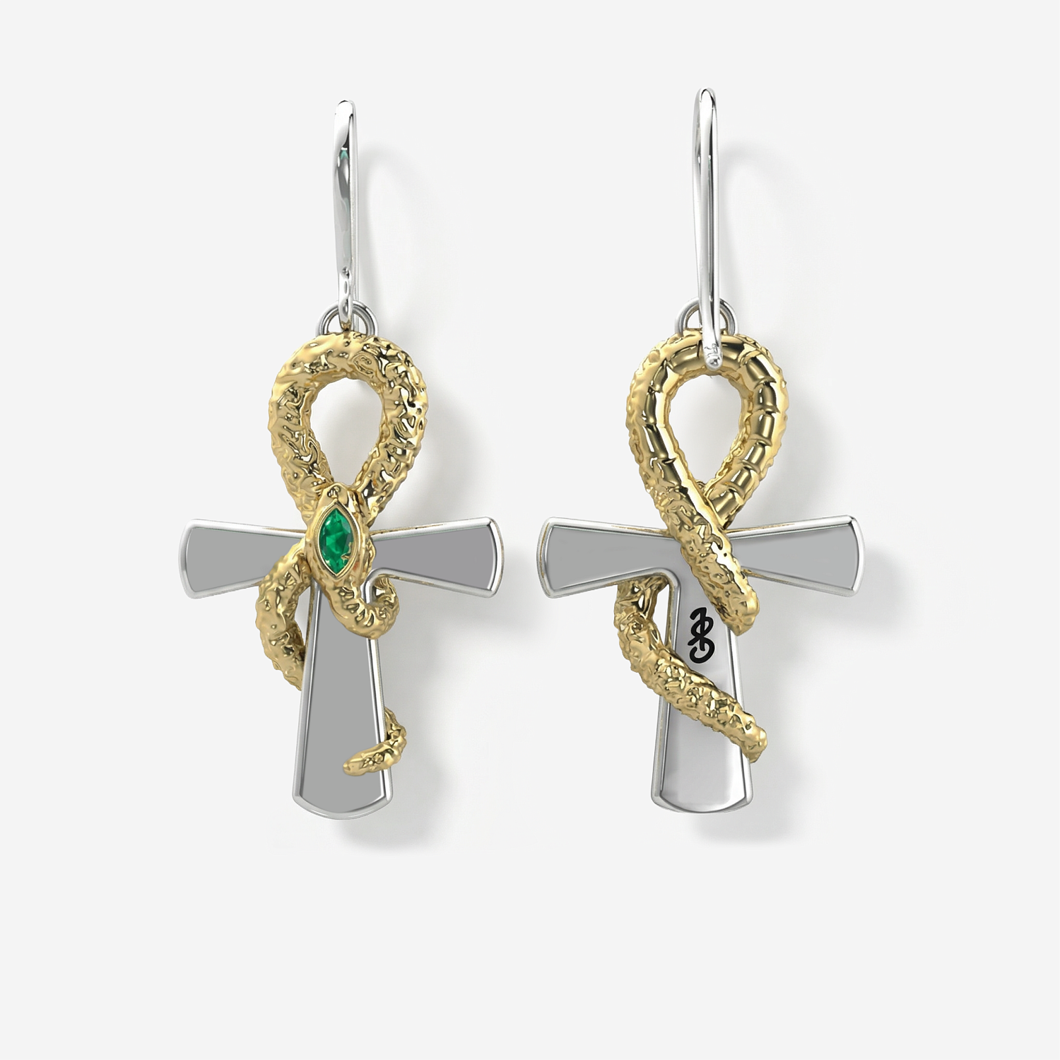 04-00-0793 Серьги "Бесконечное сознание" (Ag 925)-1