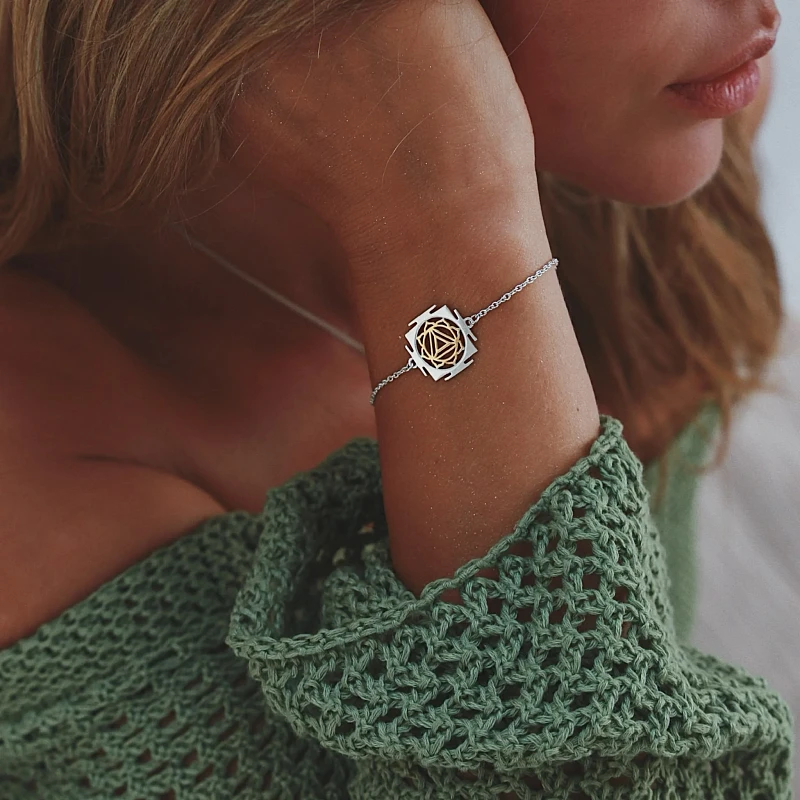 02-00-0722 Браслет с чакрой "Манипура" (Ag 925)