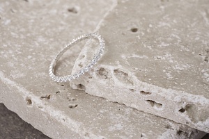 03-00-0410 Кольцо "Дорожка Топазов" (Ag 925)-3