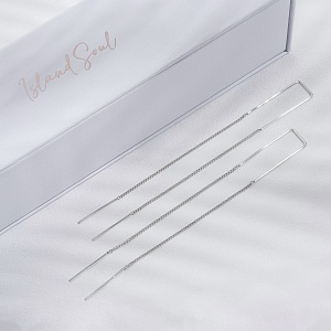 04-10-0036 Серьги подвески П-образные (Ag 925)-3