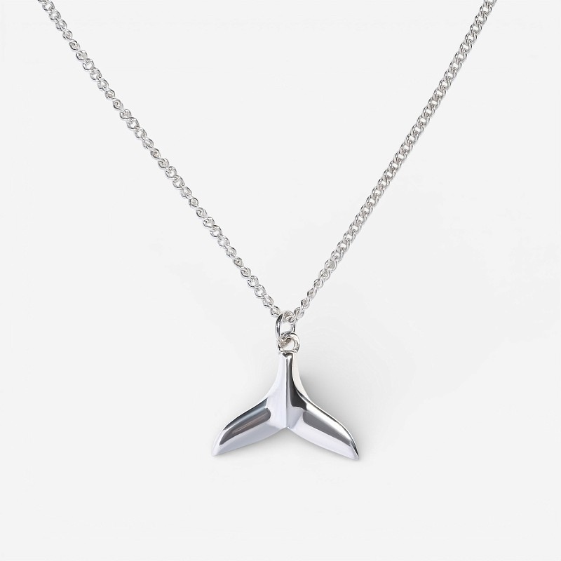 01-00-0118 Колье "Хвост Кита" (маленькое) (Ag 925)