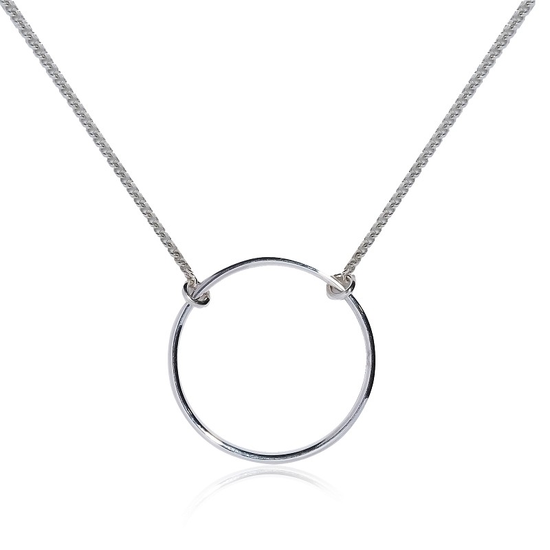 01-00-0128 Колье бесконечность (Ag 925)