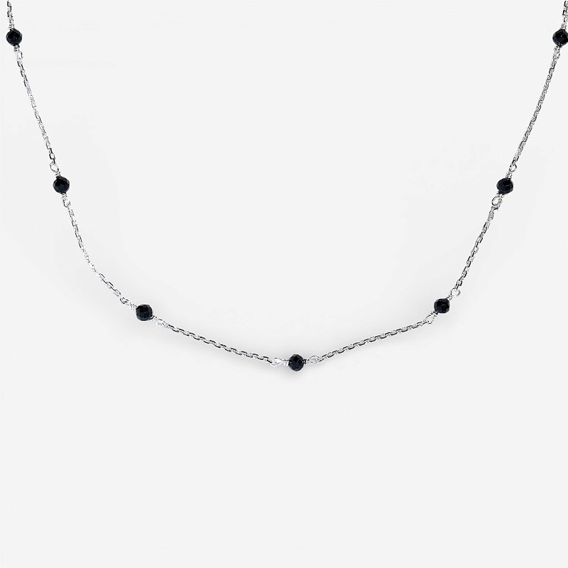 09-00-0030 Колье со шпинелью фасет (Ag 925)