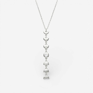 01-00-0366 Колье Фазы луны (Ag 925)-1