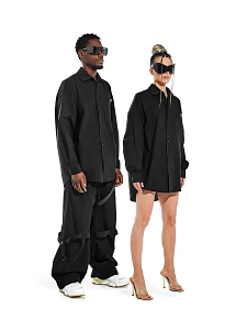 42-10-0040 Рубашка COTTON Черный-1