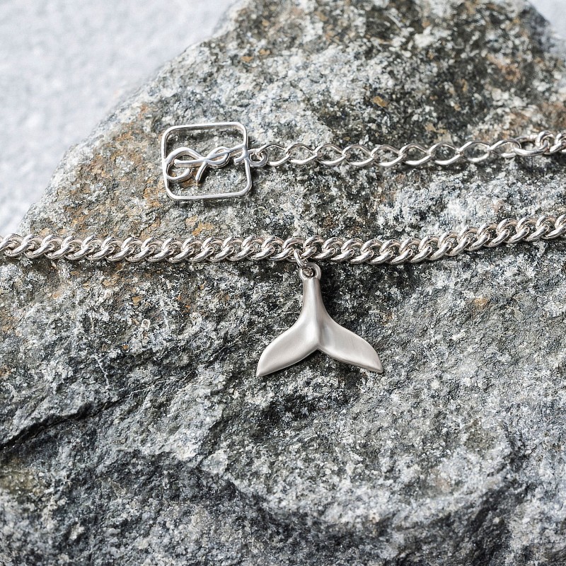 02-00-0171 Браслет хвост кита (Ag 925)