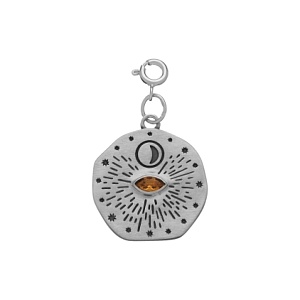 01-00-0600 Подвеска Sacral moon (на карабине) (Ag 925)-1