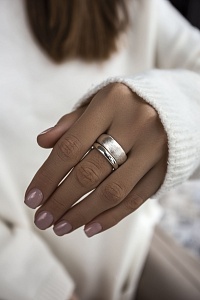 03-00-0008 Комплект колец TWINS (Ag 925)-5