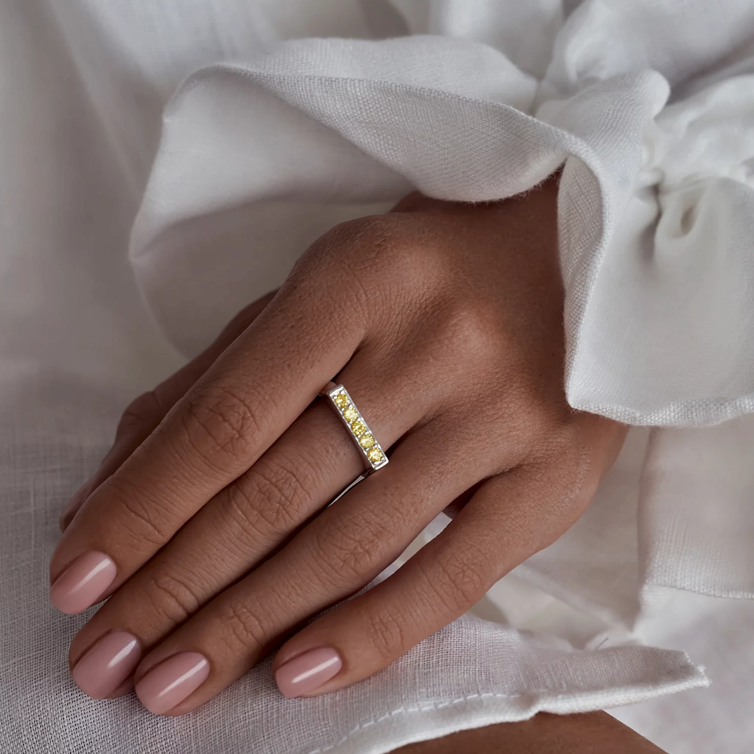 03-00-0634 Кольцо "Сияй" с цитрином (Ag 925)-2