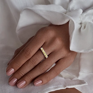 03-00-0634 Кольцо "Сияй" с цитрином (Ag 925)-2