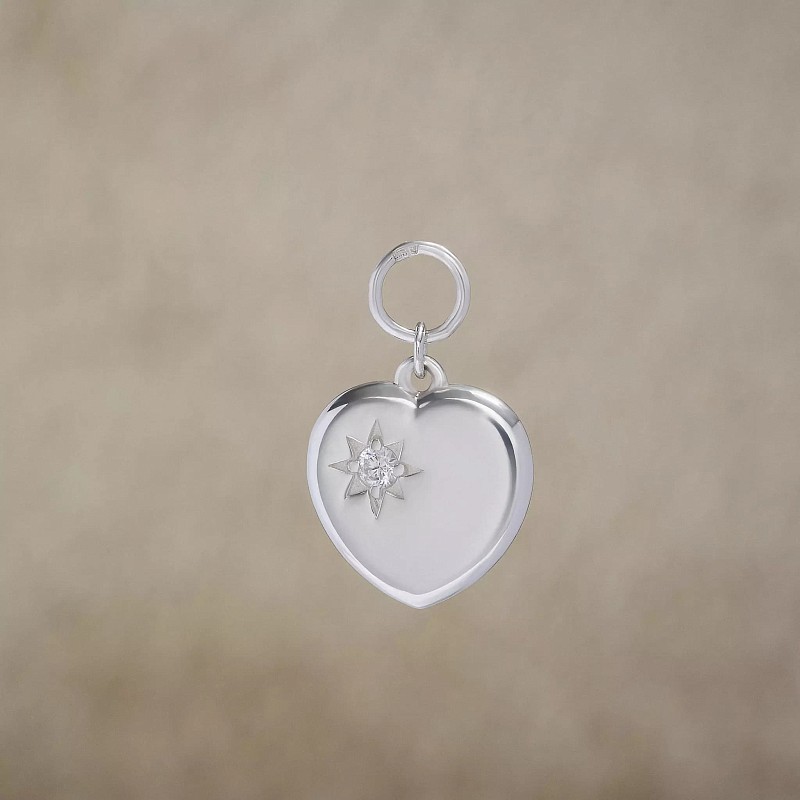 04-00-0417 Подвеска на серьгу "Зорко лишь сердце" (Ag 925)
