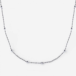 09-00-0015 Цепочка Fluffy balls (Ag 925)-1