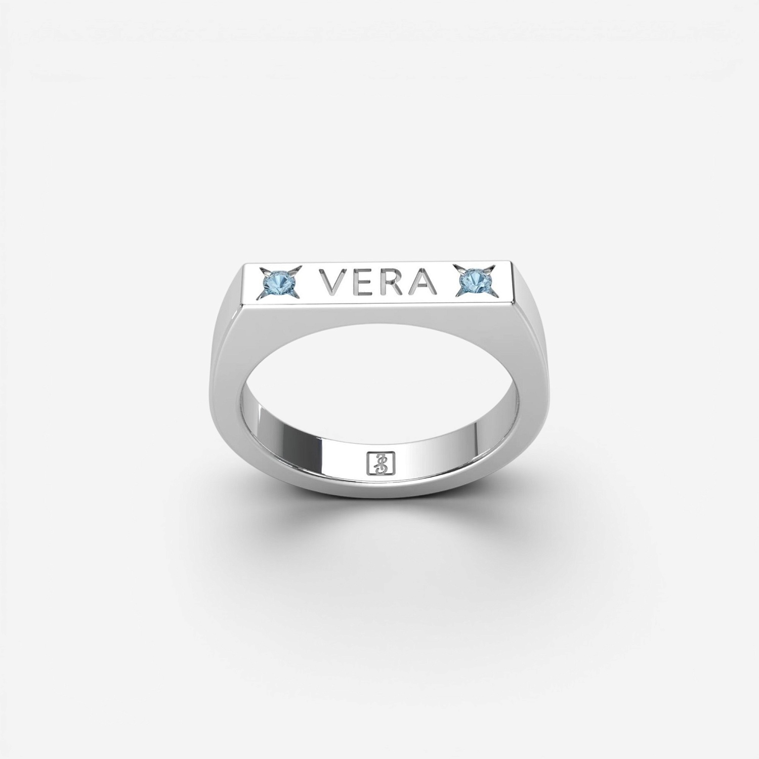 03-00-0673 Кольцо "VERA" blue (Ag 925)-1