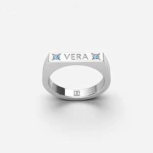 03-00-0673 Кольцо "VERA" blue (Ag 925)-1