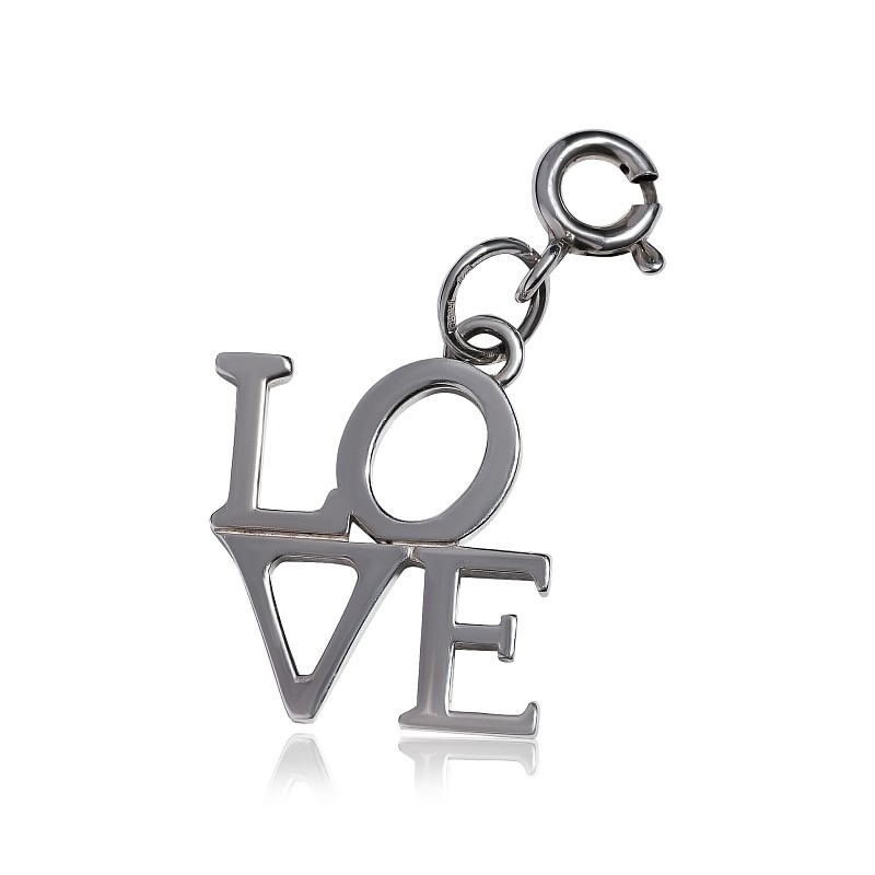 01-00-0690 Подвеска Love (на карабине) (Ag 925)