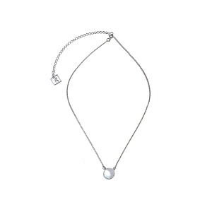01-00-0688 Колье с круглым перламутром (12мм) (Ag 925)-2