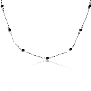 09-00-0030 Колье со шпинелью фасет (Ag 925)-1