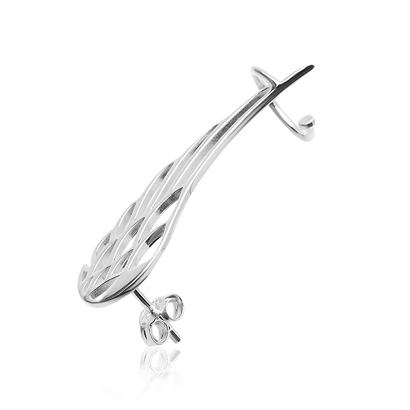 04-00-0245 Серьга кафф Крыло правое (Ag 925)