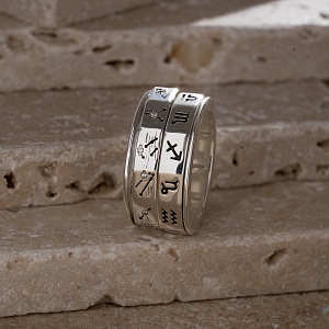 03-00-0613 Кольцо "Созвездие Зодиаков" (Ag 925)-3