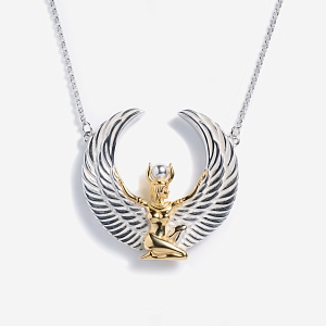 09-00-0038 Колье Богиня Исида (Ag 925)-1