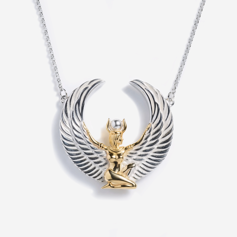 09-00-0038 Колье Богиня Исида (Ag 925)