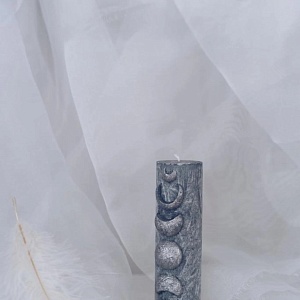 55-00-0003 Свеча "Фазы луны" серая-3