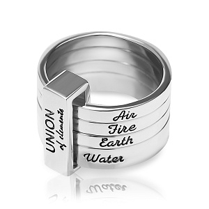 03-00-0303 Кольцо "4 Стихии" (Ag 925)-1