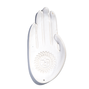 57-00-0021 Подставка для благовоний Ладонь ОМ (белая)-1