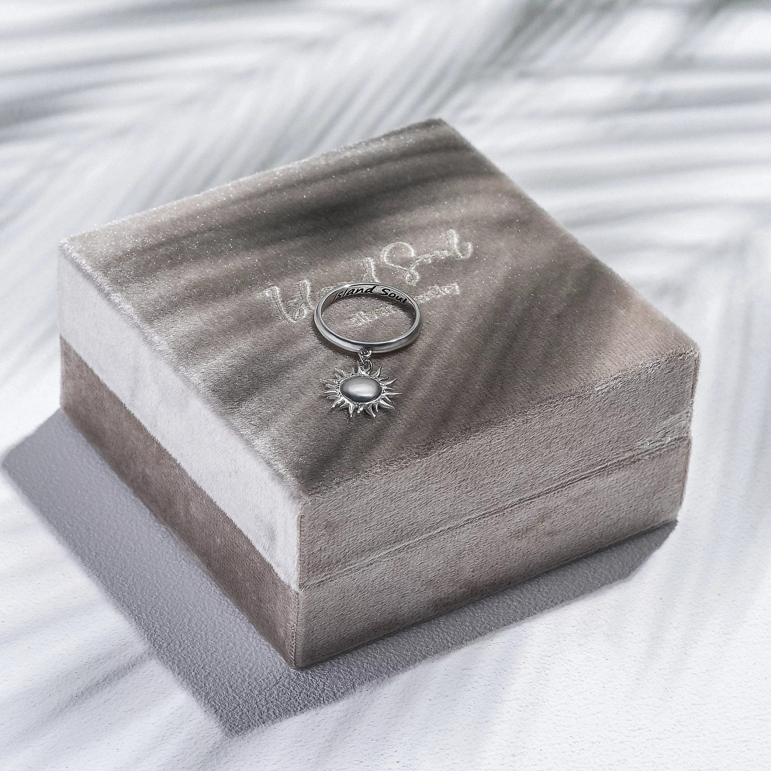 03-00-0574 Кольцо с подвеской Солнце (Ag 925)-4